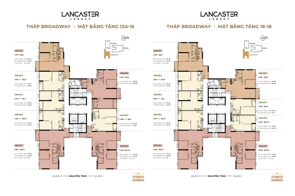 Mặt bằng dự án Lancaster Legacy Quận 1